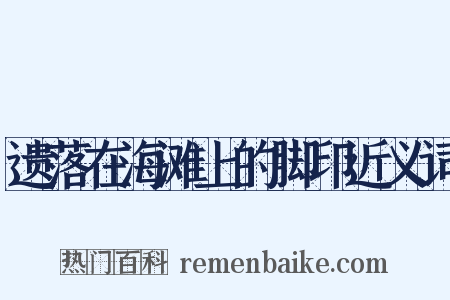 遗落在海滩上的脚印近义词是什么意思的图片